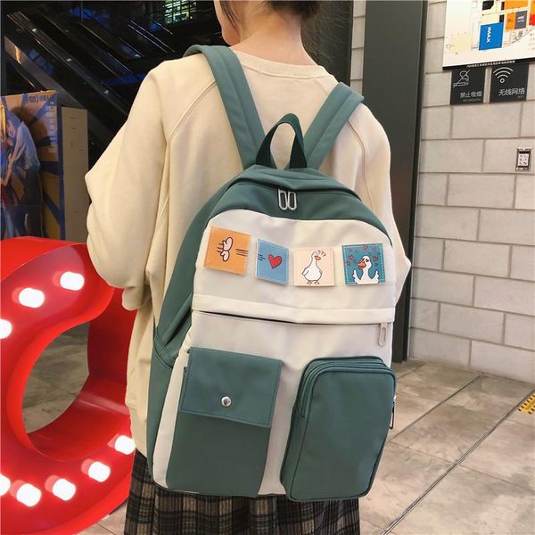 backpack small fresh college style sweet beauty girl color matching student schoolbag casual large-capacity
backpack small fresh college style sweet beauty girl color matching student schoolbag casual large-capacity