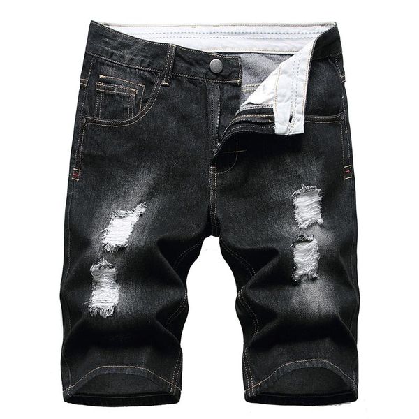 men's jeans 28-42size 7colors retro straight type hole frayed denim men short pants cotton casual summer autumn, Blue
men's jeans 28-42size 7colors retro straight type hole frayed denim men short pants cotton casual summer autumn, Blue