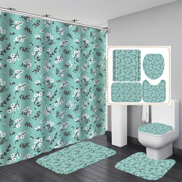 flower petal pattern print shower curtain toilet mat floor 4 piece set thick polyester bathroom curtains
flower petal pattern print shower curtain toilet mat floor 4 piece set thick polyester bathroom curtains