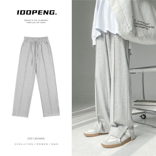 men's pants pure color casual men korean fashion loose straight harajuku streetwear joggers sweatpants mopping, Black
men's pants pure color casual men korean fashion loose straight harajuku streetwear joggers sweatpants mopping, Black