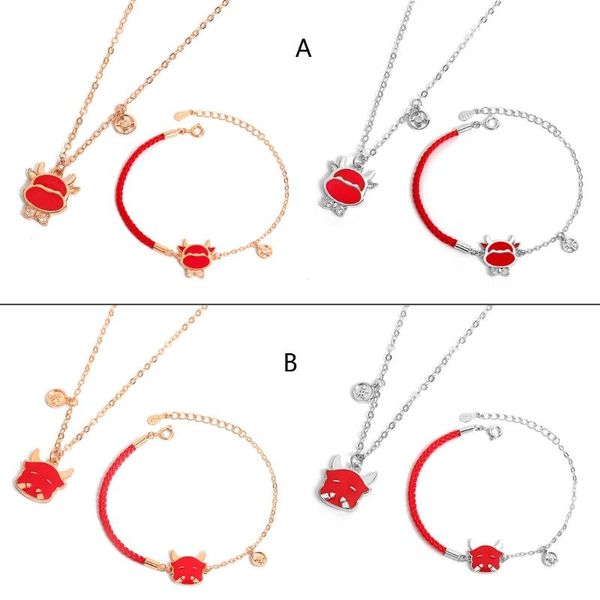 earrings & necklace color change mood chinese ox year lucky cow blessing bracelets temperature sensing pendant jewelry, Silver
earrings & necklace color change mood chinese ox year lucky cow blessing bracelets temperature sensing pendant jewelry, Silver