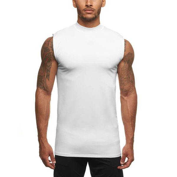men' tank sleeveless shirt fitness tight mens quick dry gym clothing bodybuilding muscle singlet workout running vest, White;black
men' tank sleeveless shirt fitness tight mens quick dry gym clothing bodybuilding muscle singlet workout running vest, White;black
