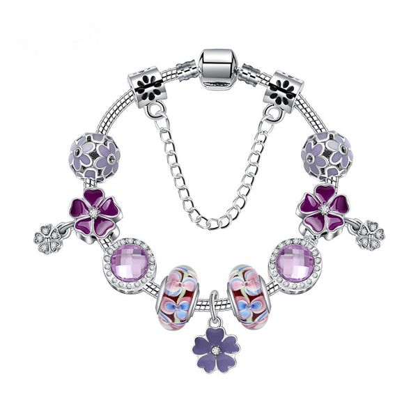 european and american trendy natural purple women alloy diy bracelets flow pendants diy creative strands beads bracelet and bangle gift ladi, Golden;silver
european and american trendy natural purple women alloy diy bracelets flow pendants diy creative strands beads bracelet and bangle gift ladi, Golden;silver