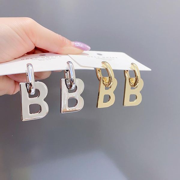 dangle & chandelier korean letter b drop earrings 2021 trend for women punk gold hanging fashion female party jewelry goth simple, Silver
dangle & chandelier korean letter b drop earrings 2021 trend for women punk gold hanging fashion female party jewelry goth simple, Silver