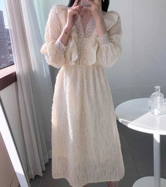 korean elegant tassel v-neck office lady women puff sleeve party dresses casual slim ruffles dress female vestidos 210526, Black;gray
korean elegant tassel v-neck office lady women puff sleeve party dresses casual slim ruffles dress female vestidos 210526, Black;gray