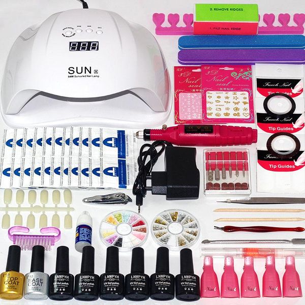 nail art kits set choose 6 colors gel polish base coat 36w/48w/54w uv led lamp electric drill kit
nail art kits set choose 6 colors gel polish base coat 36w/48w/54w uv led lamp electric drill kit