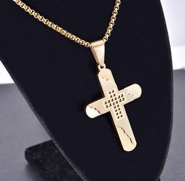 pendant necklaces exquisite hollow out cross stainless steel necklace with chain, Silver
pendant necklaces exquisite hollow out cross stainless steel necklace with chain, Silver