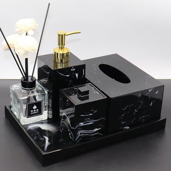 bath accessory set black marble pattern resin bathroom storage tray toothbrush holder kit liquid soap dispenser el supplies toothpi
bath accessory set black marble pattern resin bathroom storage tray toothbrush holder kit liquid soap dispenser el supplies toothpi