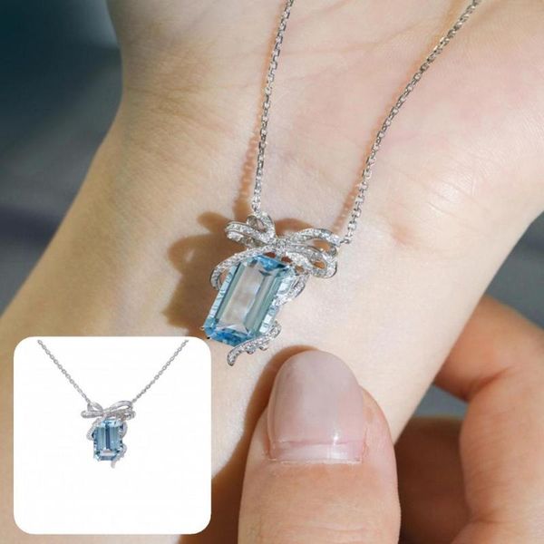 pendant necklaces party necklace lightweight wear-resistant exquisite cubic zirconia women, Silver
pendant necklaces party necklace lightweight wear-resistant exquisite cubic zirconia women, Silver