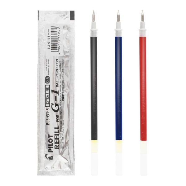 12pcs pilot bls-g1-5 gel pen refill liquid ink 0.5mm applicable model number bl-g1-5/bl-g3-5 type nib refills, Black;red
12pcs pilot bls-g1-5 gel pen refill liquid ink 0.5mm applicable model number bl-g1-5/bl-g3-5 type nib refills, Black;red