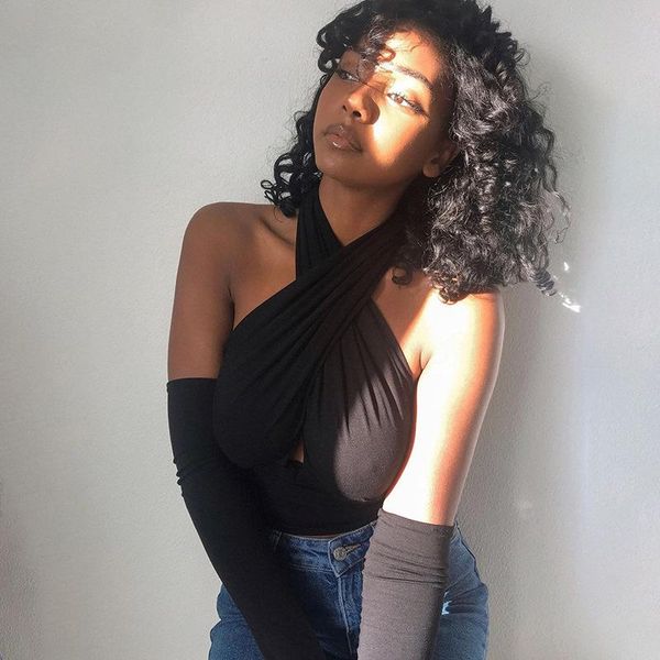 bras women strappy cross over front cut out halter neck sleeveless backless crop bandage vest summer woman clothes, Red;black
bras women strappy cross over front cut out halter neck sleeveless backless crop bandage vest summer woman clothes, Red;black