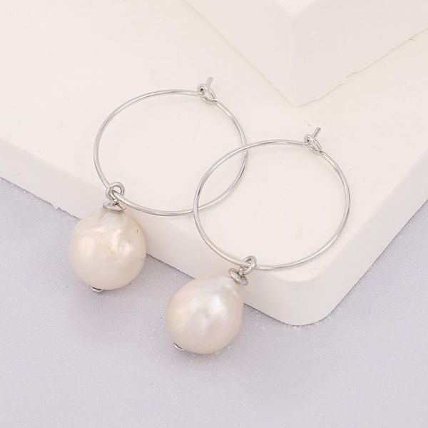 hoop & huggie 925 sterling sliver earrings baroque natural fresh pearl circle women elegant classic for party anniversary gift, Golden;silver
hoop & huggie 925 sterling sliver earrings baroque natural fresh pearl circle women elegant classic for party anniversary gift, Golden;silver