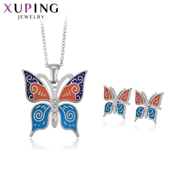 earrings & necklace xuping butterfly shaped stainless steel jewelry set women european style birthday anniversary gift 65525, Silver
earrings & necklace xuping butterfly shaped stainless steel jewelry set women european style birthday anniversary gift 65525, Silver