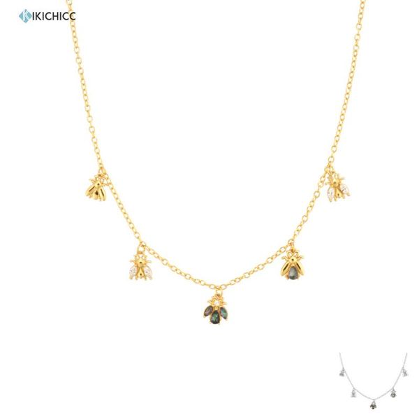 sterling silver gold five bees charm choker necklace long chain fashion jewelry 2021 wedding crystal jewels chains
sterling silver gold five bees charm choker necklace long chain fashion jewelry 2021 wedding crystal jewels chains