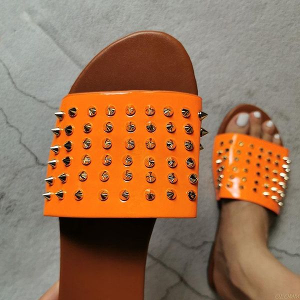 large size 39 40 41 women outside slippers casual beach shoes flat rivet fashion slip on summer slides female sandals, Black
large size 39 40 41 women outside slippers casual beach shoes flat rivet fashion slip on summer slides female sandals, Black