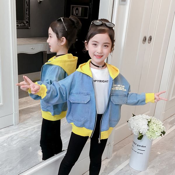 girls denim jacket hoodies letter girl coats kids patchwork jacket girl spring autumn clothes girl 6 8 10 12 14, Blue;gray
girls denim jacket hoodies letter girl coats kids patchwork jacket girl spring autumn clothes girl 6 8 10 12 14, Blue;gray