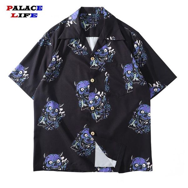 men's casual shirts for men skull print hawaiian aloha beach streetwear hip hop harajuku short sleeve holiday shirt, White;black
men's casual shirts for men skull print hawaiian aloha beach streetwear hip hop harajuku short sleeve holiday shirt, White;black