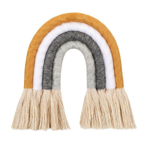 macrame woven rainbow wall hanging for nursery dorm room decoration decorative objects & figurines
macrame woven rainbow wall hanging for nursery dorm room decoration decorative objects & figurines