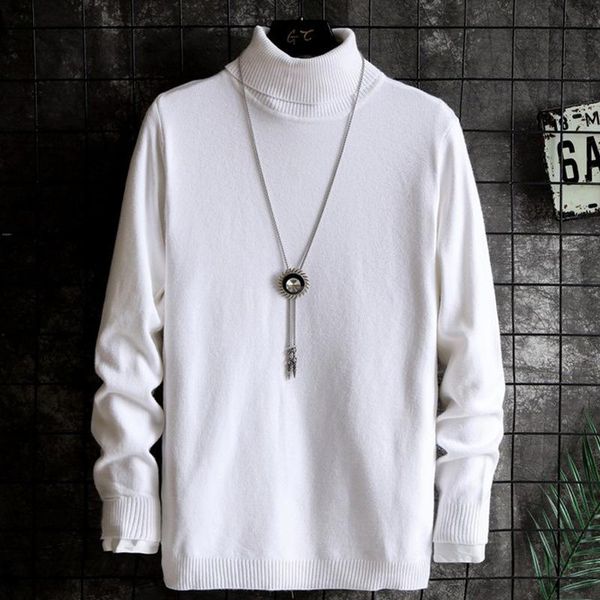turtleneck sweater men's korean trend slim knit casual bottom coat versatile sweaters, White;black
turtleneck sweater men's korean trend slim knit casual bottom coat versatile sweaters, White;black