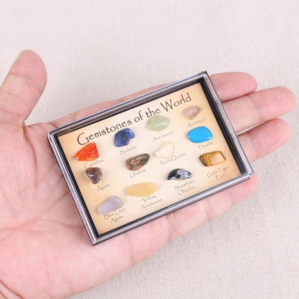 12pcs/set of stone and mineral natural crystal gemstone standard red agate snowflake obsidian mascot crystals specimen decorative objects &
12pcs/set of stone and mineral natural crystal gemstone standard red agate snowflake obsidian mascot crystals specimen decorative objects &