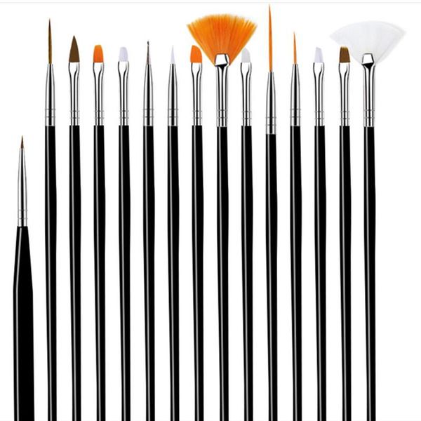 nail brushes 15 pcs professional art brush set line drawing painting pen uv gel polish designs acrylic perfect manicure books on tools, Yellow
nail brushes 15 pcs professional art brush set line drawing painting pen uv gel polish designs acrylic perfect manicure books on tools, Yellow