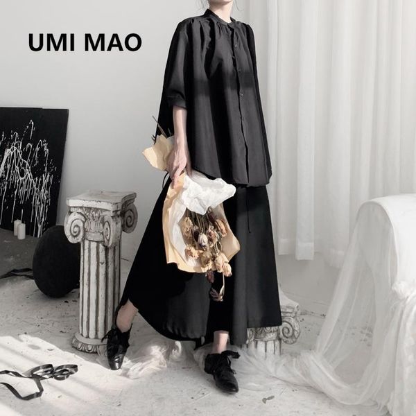 women's blouses & shirts umi mao summer yamamoto design homemade dark all-match retro bat short sleeve doll button up shirt for women y, White
women's blouses & shirts umi mao summer yamamoto design homemade dark all-match retro bat short sleeve doll button up shirt for women y, White