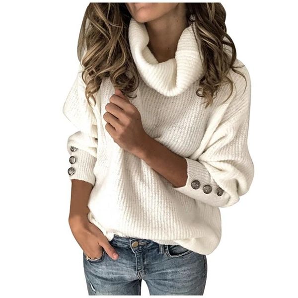women's sweaters none women clothing winter regular casual wool acrylic sweater full solid turtleneck button computer knited coats, White;black
women's sweaters none women clothing winter regular casual wool acrylic sweater full solid turtleneck button computer knited coats, White;black