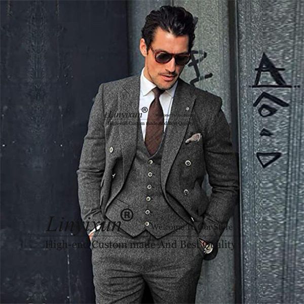men's suits & blazers vintage winter wool grey mens formal business male blazer wedding groom tuxedo 3 piece jacket vest pants set cost, White;black
men's suits & blazers vintage winter wool grey mens formal business male blazer wedding groom tuxedo 3 piece jacket vest pants set cost, White;black