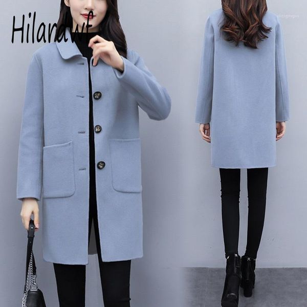 women's wool & blends hilardwf solid loose casual 2021 women trench big yards show thin female elegant winter thick woolen overcoats, Black
women's wool & blends hilardwf solid loose casual 2021 women trench big yards show thin female elegant winter thick woolen overcoats, Black