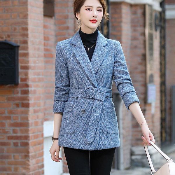 women's wool & blends women 's woolen coat winter young and middle-aged korean -style long lapel long-sleeved cardigan western sty, Black
women's wool & blends women 's woolen coat winter young and middle-aged korean -style long lapel long-sleeved cardigan western sty, Black