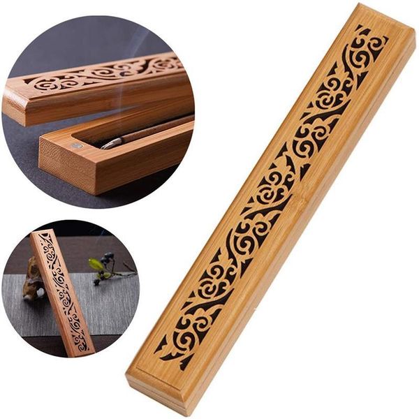 bamboo incense burner box wooden stick holder for tea room study living durable fragrance lamps
bamboo incense burner box wooden stick holder for tea room study living durable fragrance lamps