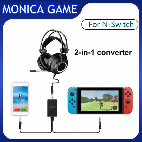 portable game players for n-switch audio 2 in 1 converter adapter connect console to headphone earphone chatting accessories
portable game players for n-switch audio 2 in 1 converter adapter connect console to headphone earphone chatting accessories