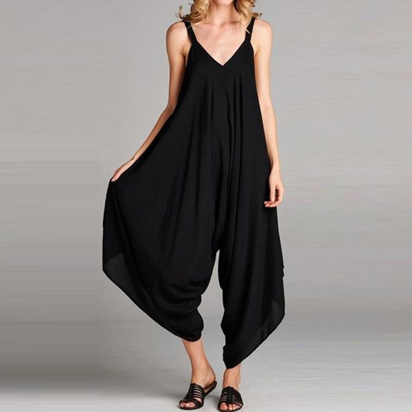 women's jumpsuits & rompers womens solid long strappy v neck casual loose playsuit jumpsuit holiday shorts sleeveless women, Black;white
women's jumpsuits & rompers womens solid long strappy v neck casual loose playsuit jumpsuit holiday shorts sleeveless women, Black;white