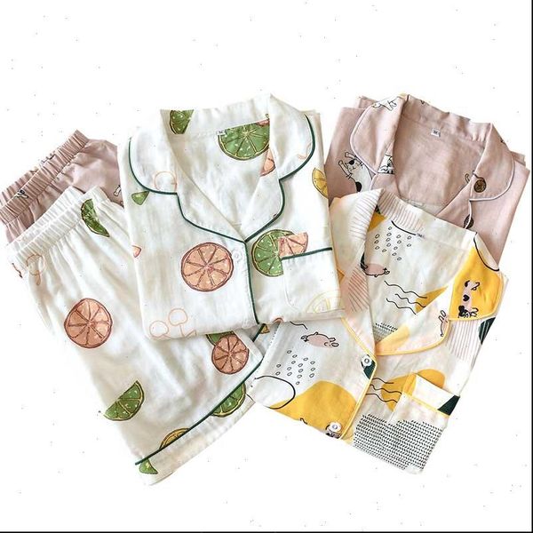 cartoon printed gauze cotton homewear women sleepwear short sleeve shorts japanese style summer loose casual wear pajamas set, Black;red
cartoon printed gauze cotton homewear women sleepwear short sleeve shorts japanese style summer loose casual wear pajamas set, Black;red