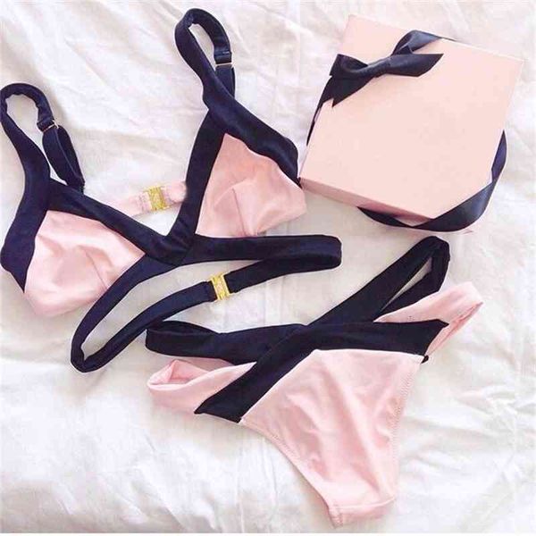 new bikini women's character swimsuit with color matching swimsuit, White;black
new bikini women's character swimsuit with color matching swimsuit, White;black
