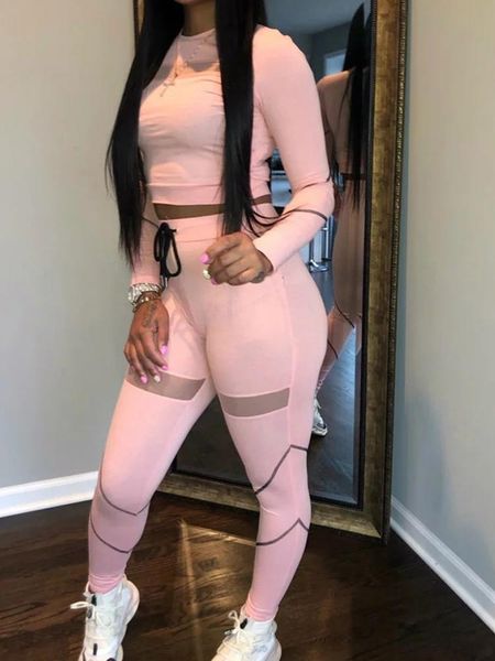 women tracksuits set o-neck full sleeve crop long pants suits mesh two piece 2021 autumn winter sporty outfits women's, Gray
women tracksuits set o-neck full sleeve crop long pants suits mesh two piece 2021 autumn winter sporty outfits women's, Gray