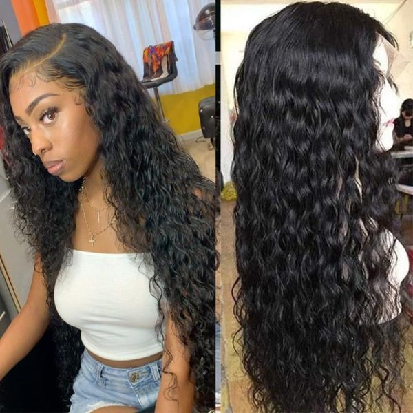 lace wigs wet and wavy front wig pre plucked water wave brazilian remy hair frontal with baby 13x4, Black;brown
lace wigs wet and wavy front wig pre plucked water wave brazilian remy hair frontal with baby 13x4, Black;brown