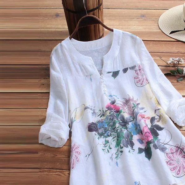 vintage v neck floral printing womens shirt patch long sleeves dames blouses lange mouwen chemisier femme woman, White
vintage v neck floral printing womens shirt patch long sleeves dames blouses lange mouwen chemisier femme woman, White