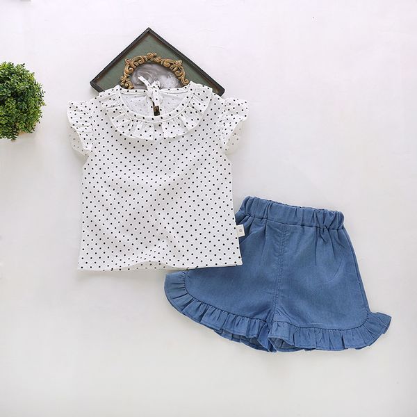 clothing sets (24m-5y) girls lace polka dot flying sleeve + solid color denim shorts two-piece summer baby girl clothes s4 c0225, White
clothing sets (24m-5y) girls lace polka dot flying sleeve + solid color denim shorts two-piece summer baby girl clothes s4 c0225, White