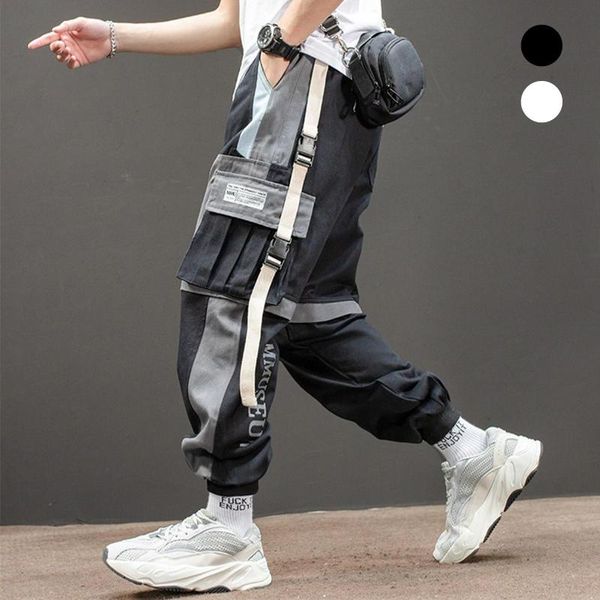 stylish pants men multi pockets straps patchwork ankle tied long cargo trousers hip hop casual male streetwear 2021 men's, Black
stylish pants men multi pockets straps patchwork ankle tied long cargo trousers hip hop casual male streetwear 2021 men's, Black