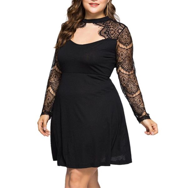 casual dresses women's plus size deep v neck sleeveless dress big lace patchwork hollow out club vestidos ladies, Black;gray
casual dresses women's plus size deep v neck sleeveless dress big lace patchwork hollow out club vestidos ladies, Black;gray