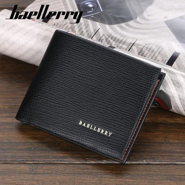 baellerry 2021 est black male wallet bifold pu leather minimalist small men purses & card holder wallets, Red;black
baellerry 2021 est black male wallet bifold pu leather minimalist small men purses & card holder wallets, Red;black