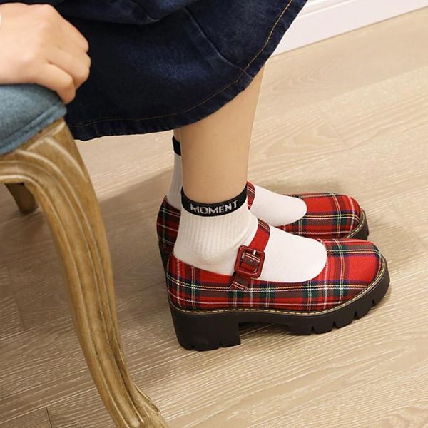 ochanmeb designer scotland plaid shoes woman thick chunky heels platforms mary janes pumps teenage girls jk lolita college dress, Black
ochanmeb designer scotland plaid shoes woman thick chunky heels platforms mary janes pumps teenage girls jk lolita college dress, Black