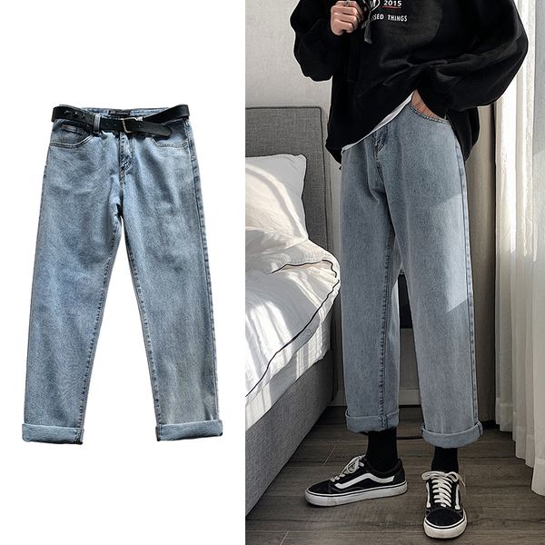 straight jeans mens fashion washed solid color casual retro jeans pants men streetwear wild loose hip hop denim trousers mens, Blue
straight jeans mens fashion washed solid color casual retro jeans pants men streetwear wild loose hip hop denim trousers mens, Blue