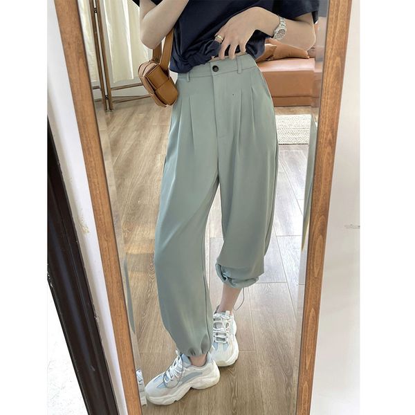 casual suit pants women's summer sagging thin style show 100 da2021 nine point leggings women, White
casual suit pants women's summer sagging thin style show 100 da2021 nine point leggings women, White