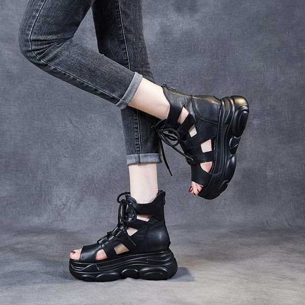 sandals 2021 retro cowhide platform gladiator women's summer flats black ankle boots wedge leather chunky shoes
sandals 2021 retro cowhide platform gladiator women's summer flats black ankle boots wedge leather chunky shoes