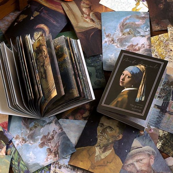 100 sheets/pack artist vintage cards retro poster card sticker pack for planner diary albums journaling notebook decoration
100 sheets/pack artist vintage cards retro poster card sticker pack for planner diary albums journaling notebook decoration