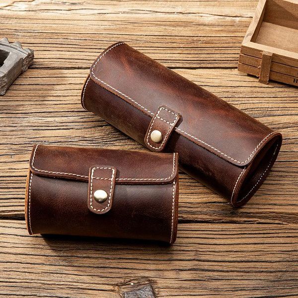 watch boxes & cases leather roll cylinder storage cushion organizer box luxury gift travel case round buckle protect pouch, Black;blue
watch boxes & cases leather roll cylinder storage cushion organizer box luxury gift travel case round buckle protect pouch, Black;blue