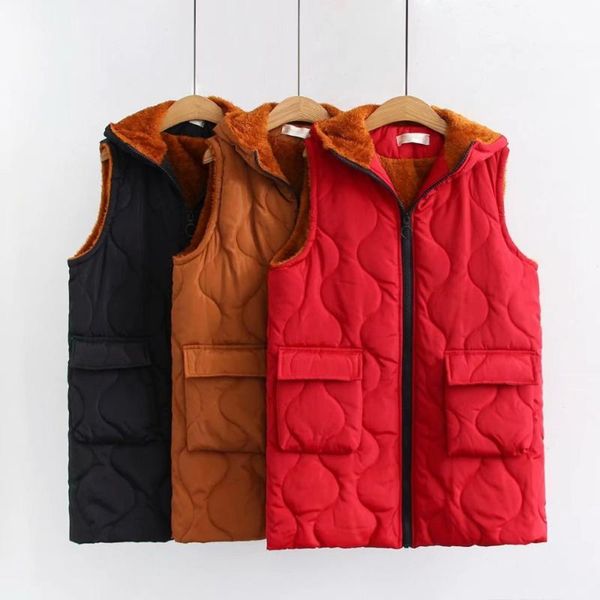 women's vests winter women vest waistcoat oversized 2021 sleeveless jacket long hooded red black plus size coat female, Black;white
women's vests winter women vest waistcoat oversized 2021 sleeveless jacket long hooded red black plus size coat female, Black;white