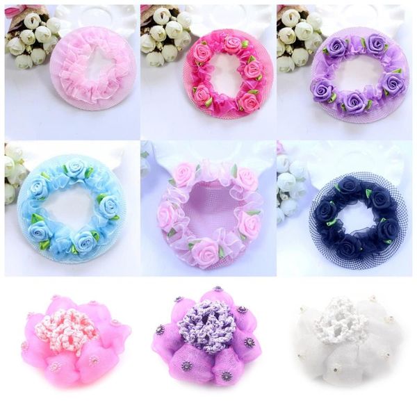girls child ballet dance skating snood hair net bun cover satin bow barrette stylish floral lace official lady accessories, Slivery;white
girls child ballet dance skating snood hair net bun cover satin bow barrette stylish floral lace official lady accessories, Slivery;white